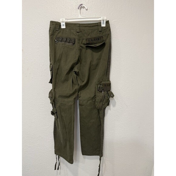 Free Knight Pants Mens 31 Green Cargo Tactical Army Military Utility Trooper Y2K - Picture 2 of 10